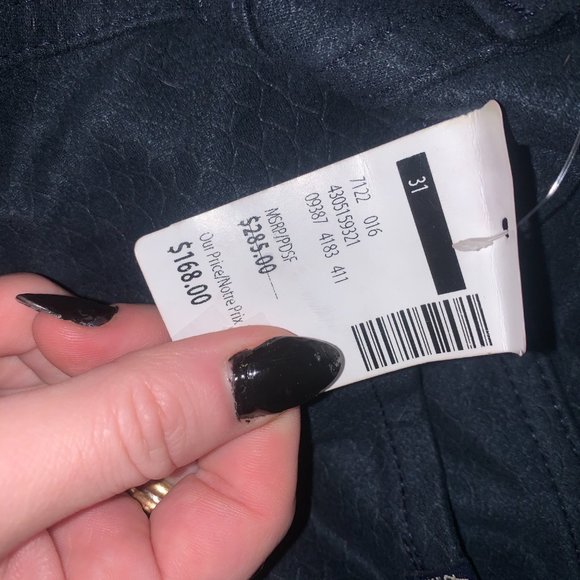 7 For All Mankind The Ankle Skinny Jeans (subtle snake print) - Picture 2 of 3